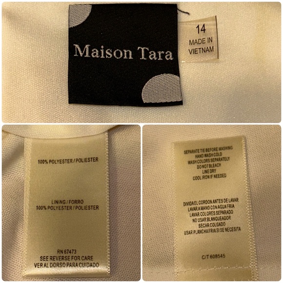 Maison Tara Floral Asymmetric Ruffle Faux-Wrap Maxi Dress Size 14 - Picture 5 of 5